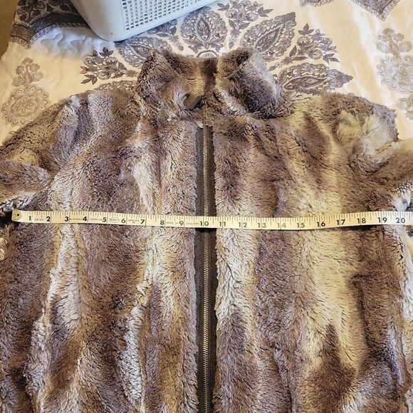 Splendid Faux Fur Bomber Jacket Size Large - Picture 10 of 12